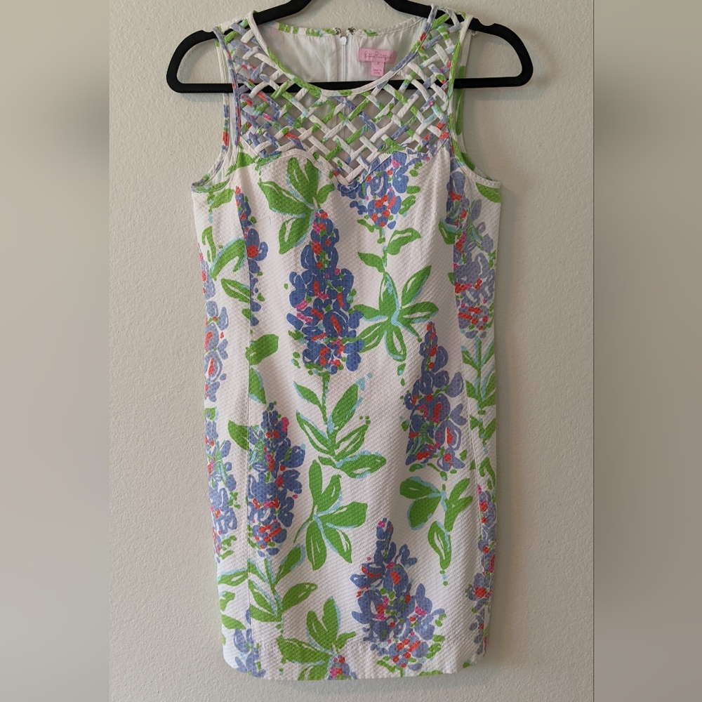 Lilly Pulitzer Ricci Lattice and Floral Dress